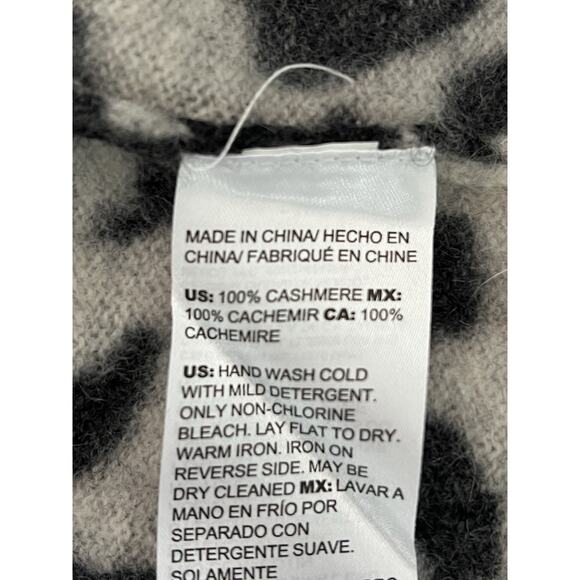 Chicos Cashmere Sweater Animal Print Size 3 XL / Large SEE MEASUREMENTS - Picture 8 of 16